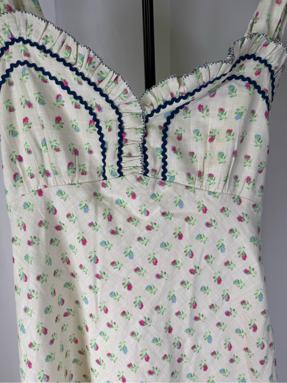 Free People Sweet Hearts Midi Dress Cottagecore Medium NWT - Picture 5 of 9